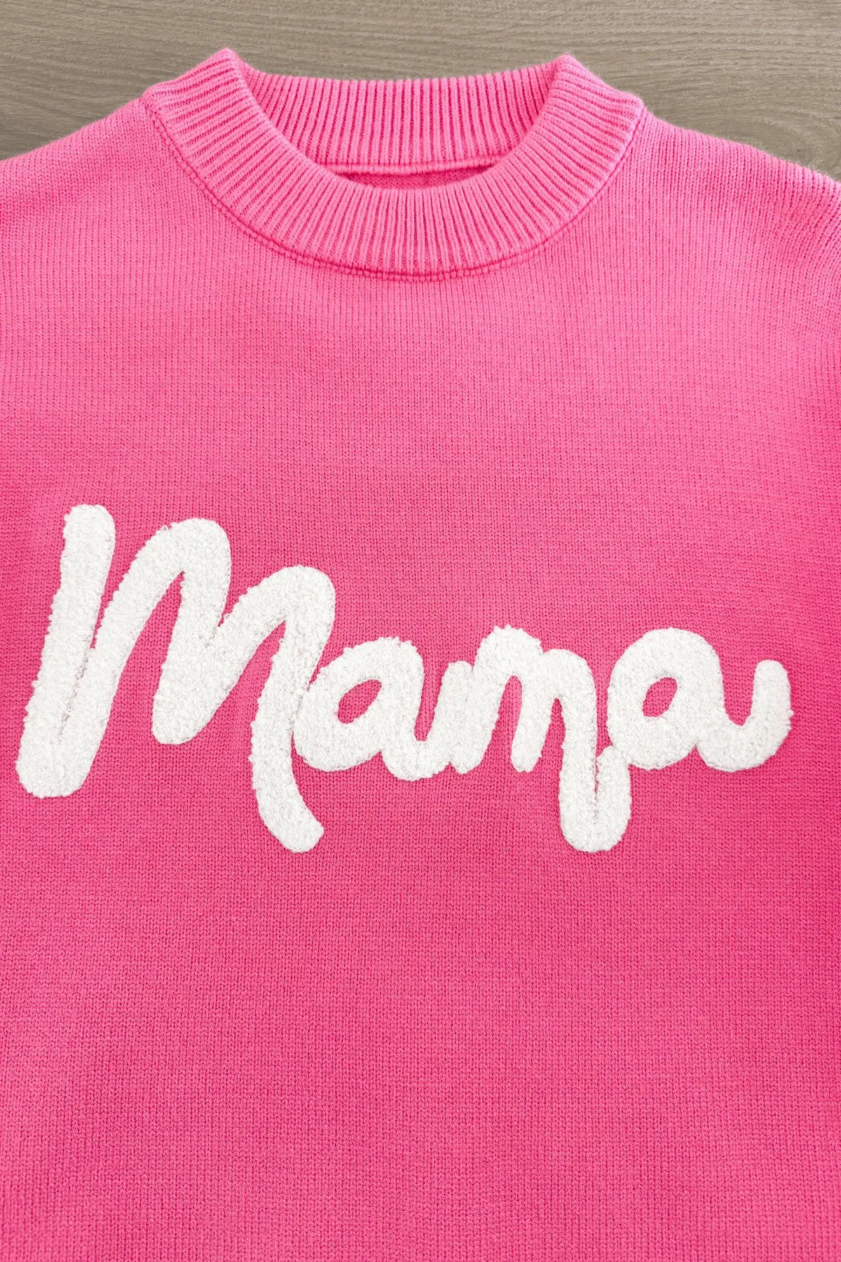 Mom & Me - "Mama & Mini" Pink Bow Sweater