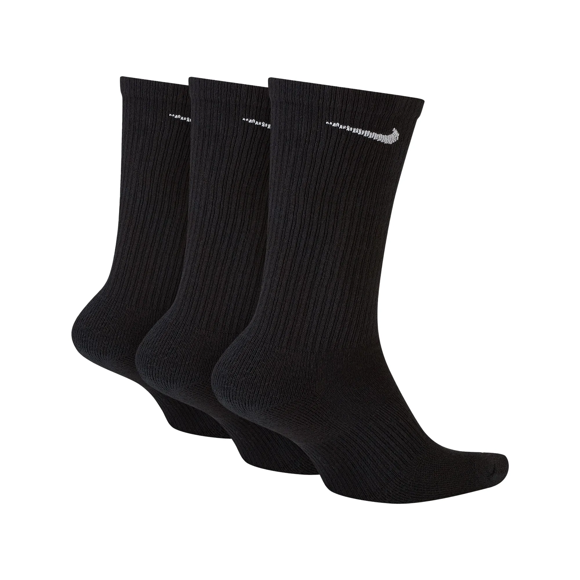 Nike Everyday Plus Cushioned Training Crew Socks (3 Pairs) Black/White SX6888-010