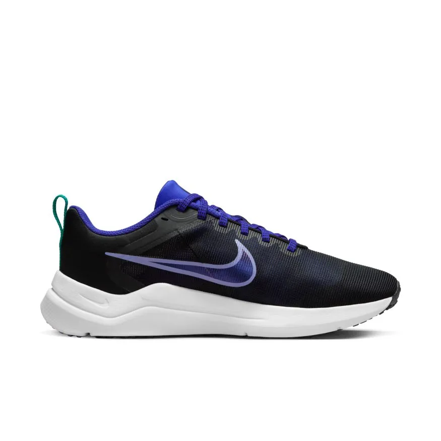 NIKE WOMEN'S DOWNSHIFTER 12 BLACK/PURPLE ROAD RUNNING SHOE