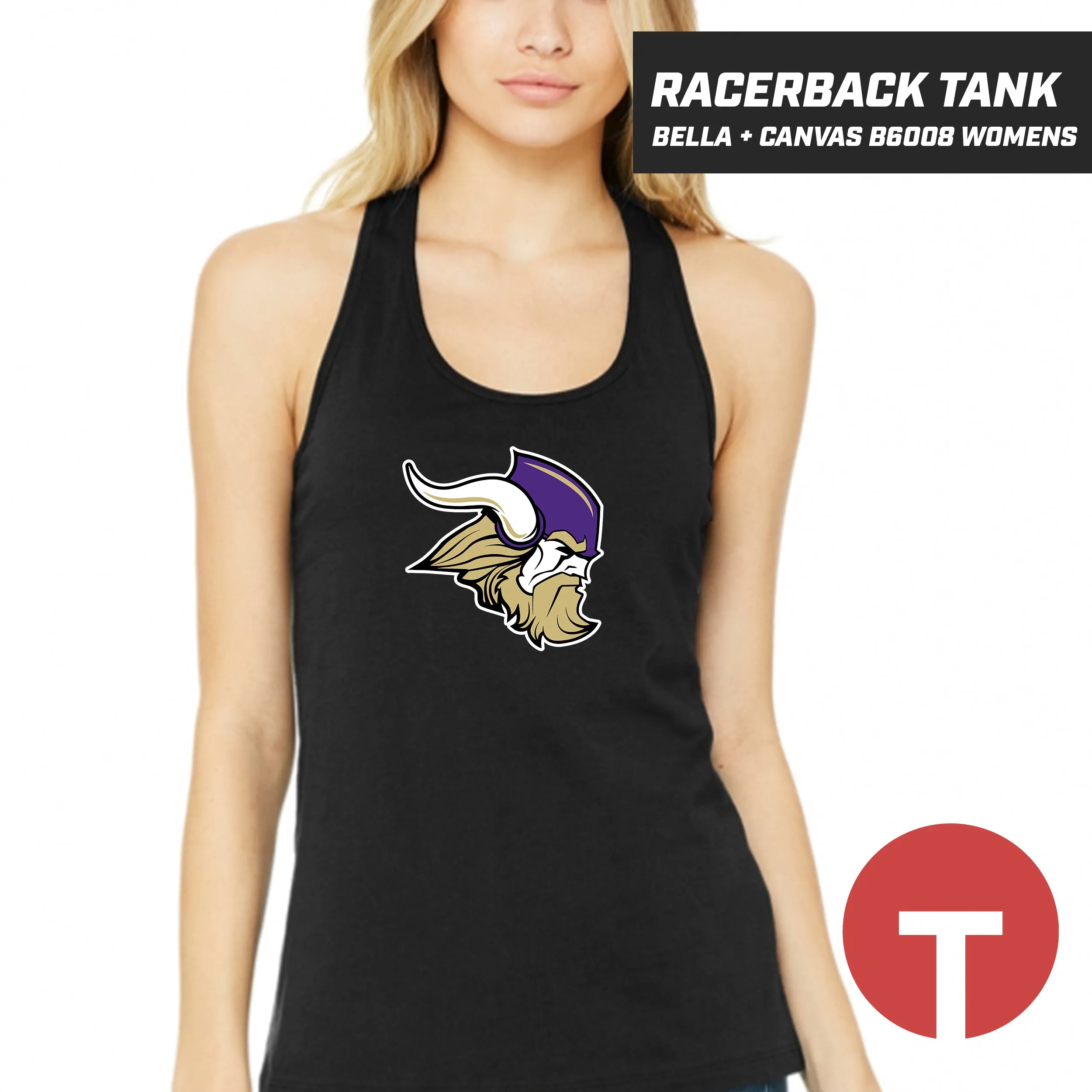 NKHS Vikings - Bella   Canvas B6008 Women's Jersey Racerback Tank