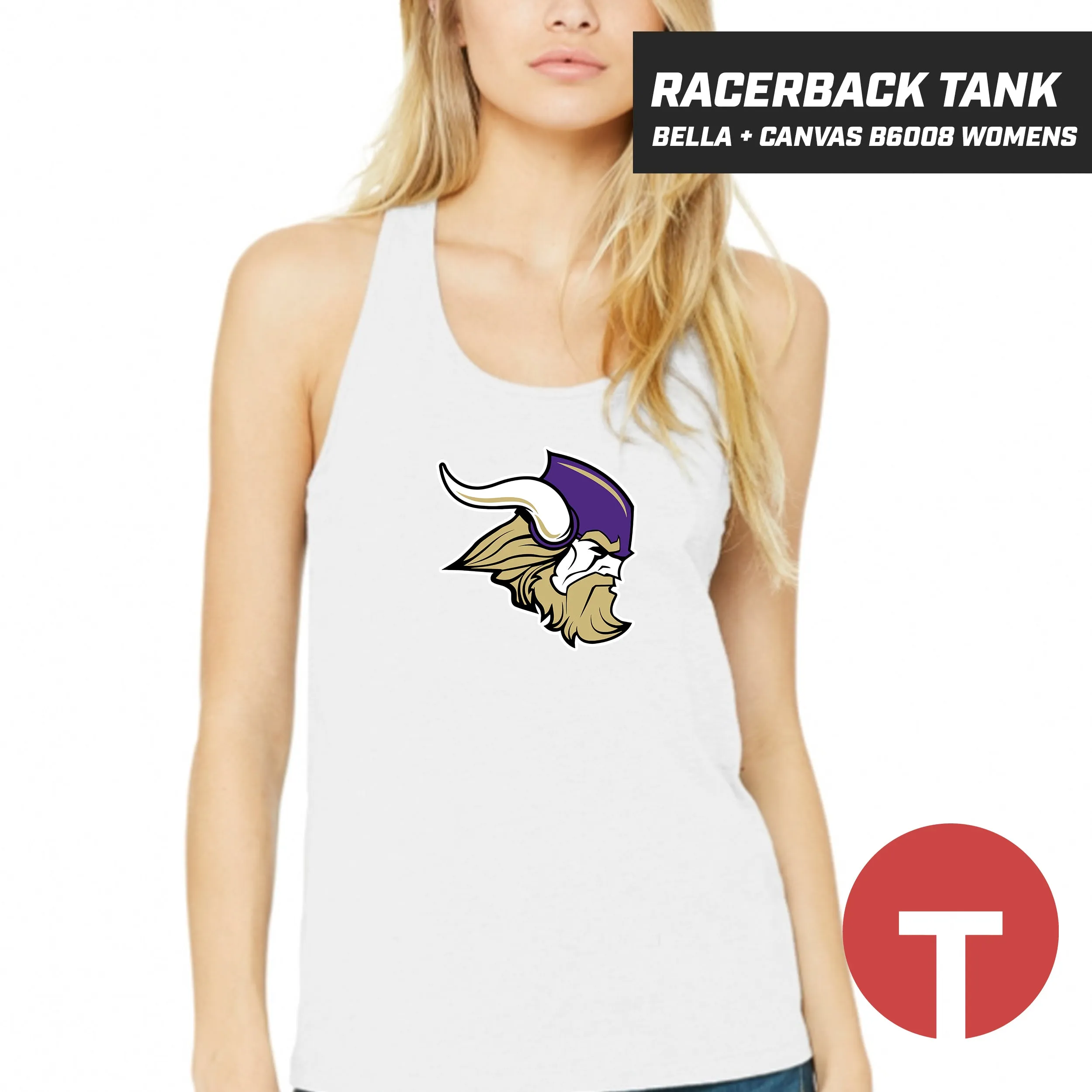 NKHS Vikings - Bella   Canvas B6008 Women's Jersey Racerback Tank