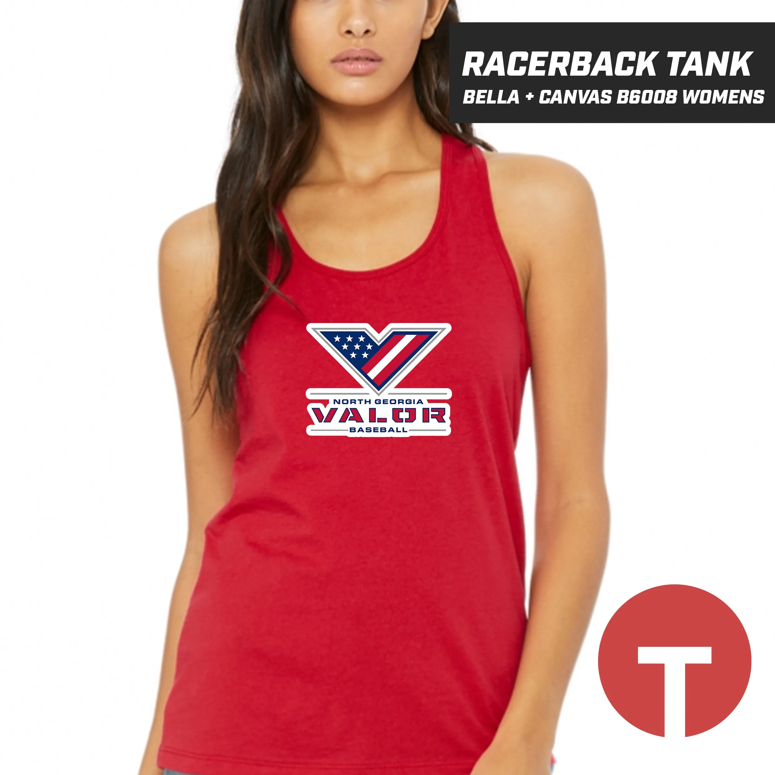 North Georgia Valor - Bella   Canvas B6008 Women's Jersey Racerback Tank