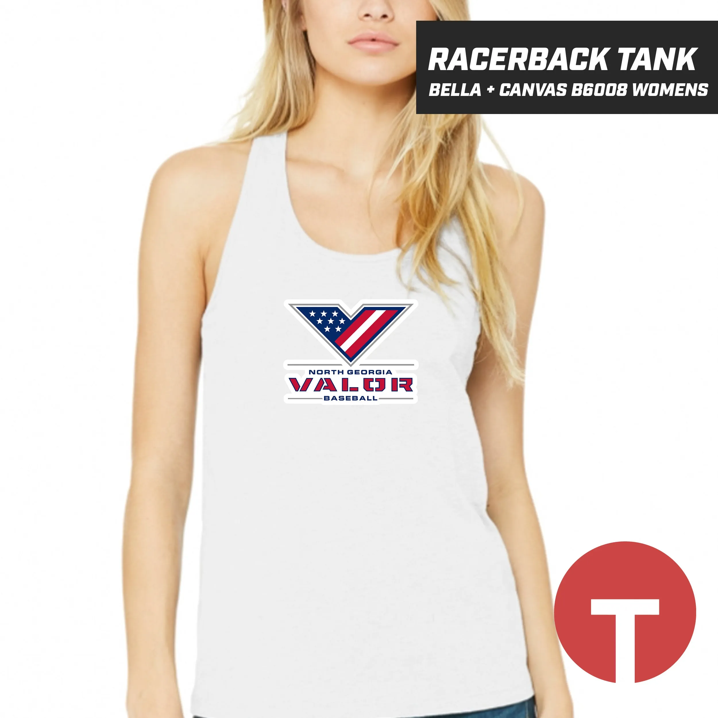 North Georgia Valor - Bella   Canvas B6008 Women's Jersey Racerback Tank