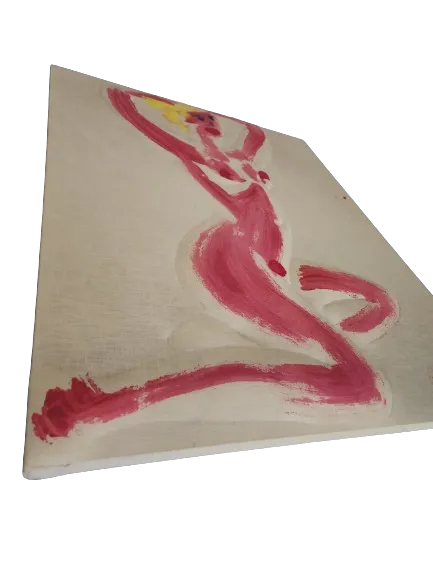 Nude Blonde Woman 93 Original Oil on Cloth Painting by Peter Keil