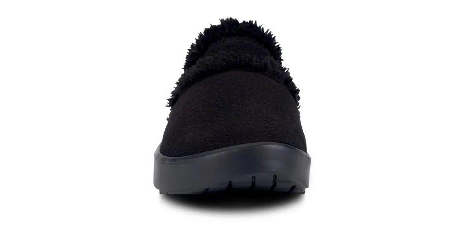 OOFOS Women's OOcoozie Mule - Black Sherpa