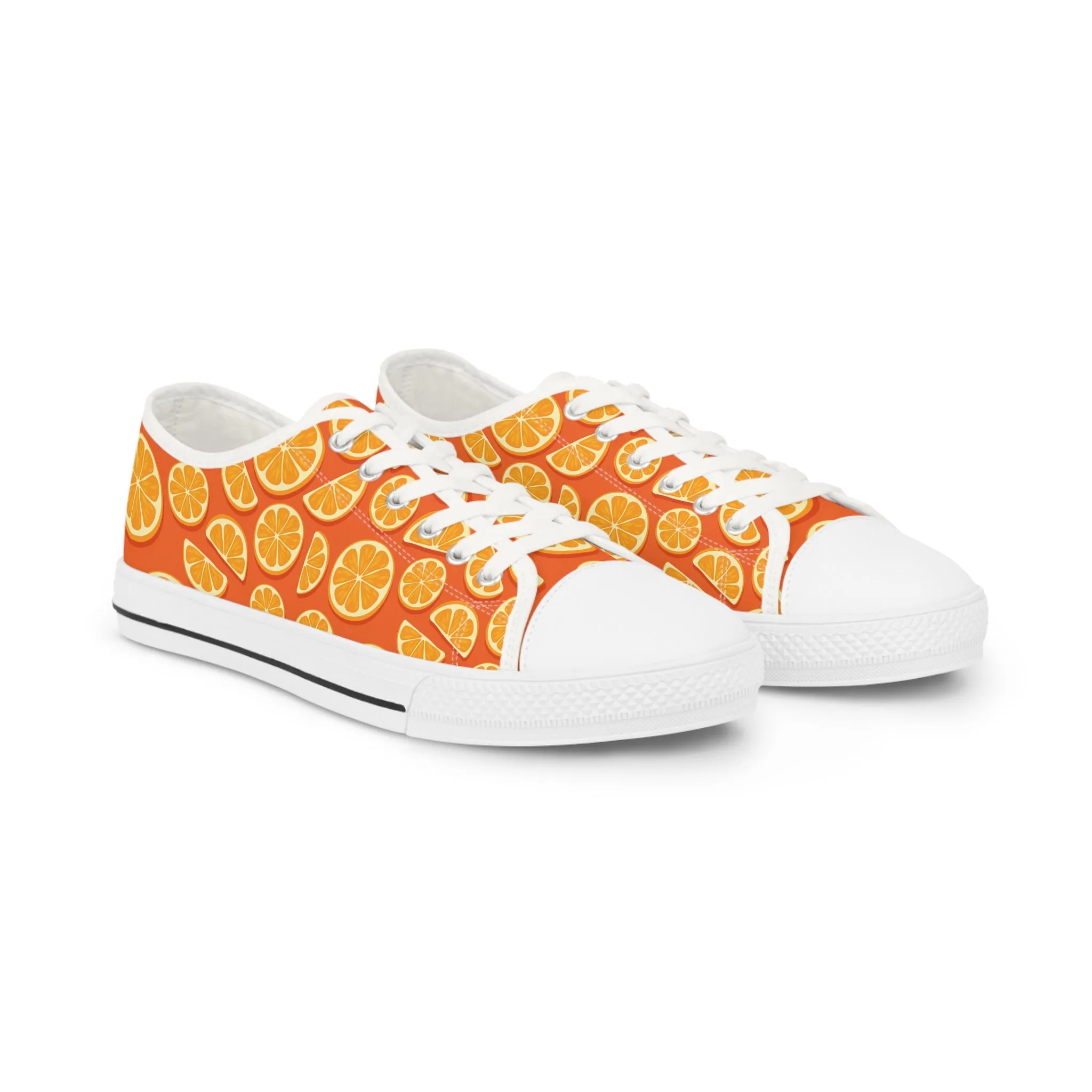 Orange Slices Men's Low Top Sneakers