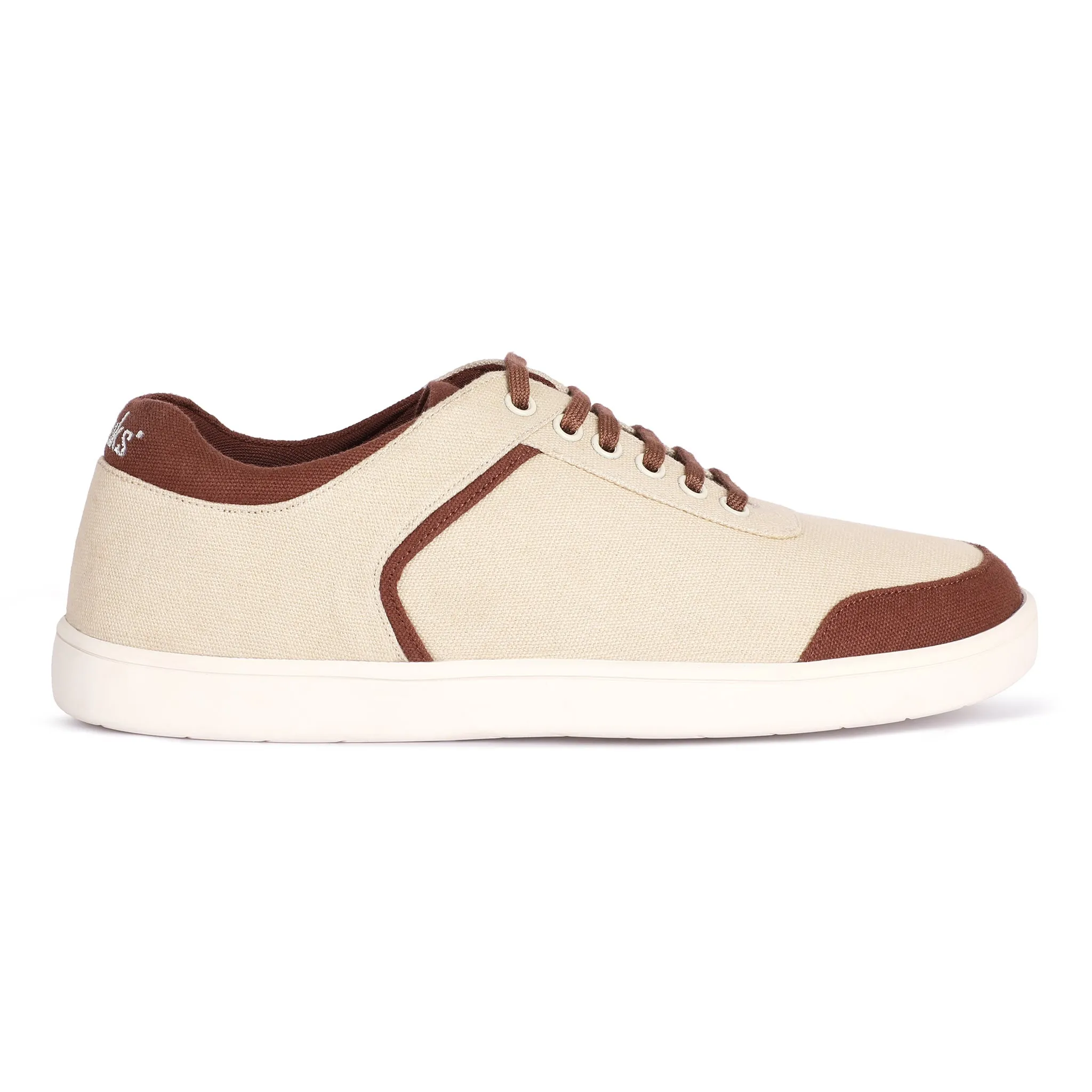 Paaduks Dan Eco-Sole Beige and Brown Sneakers (Unisex)