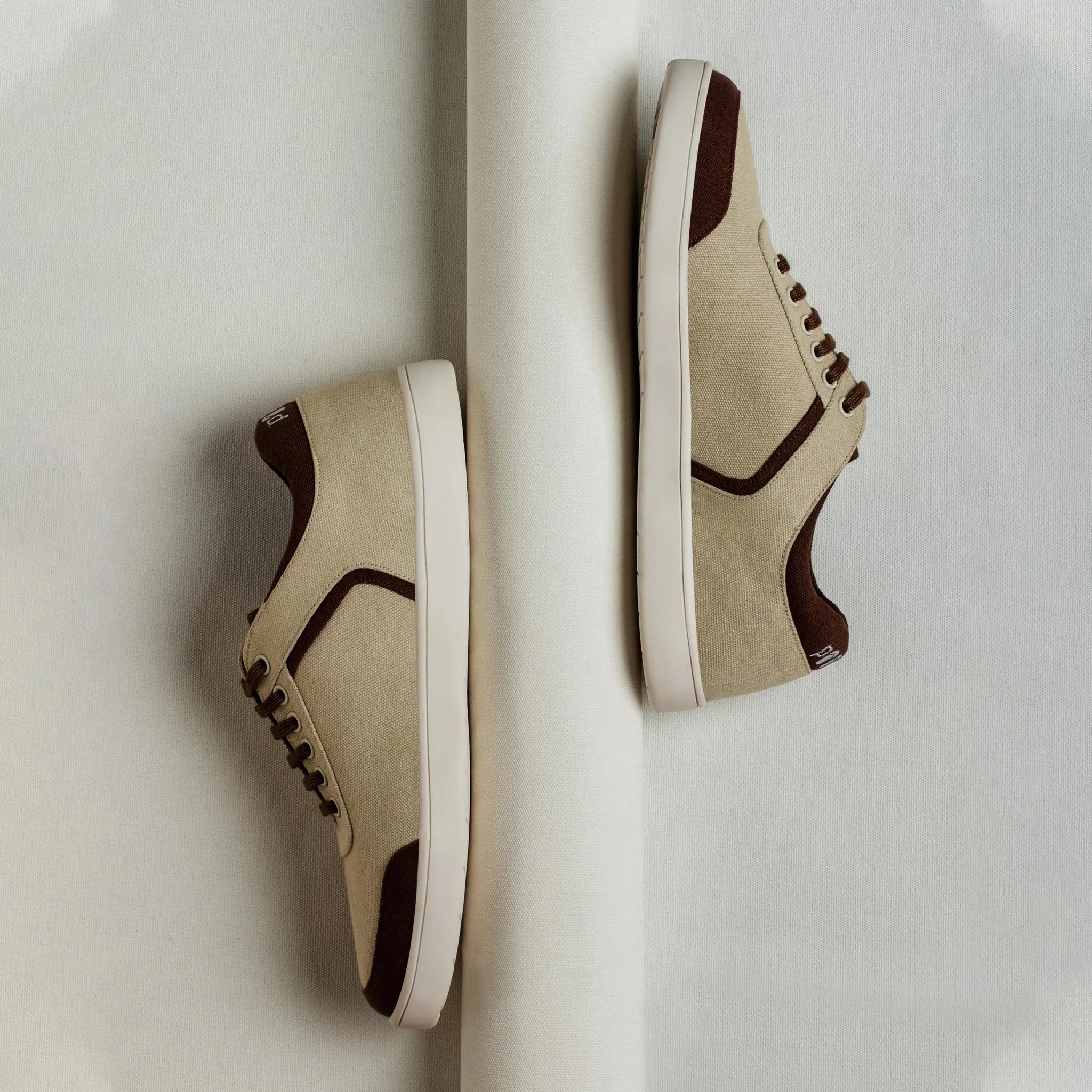 Paaduks Dan Eco-Sole Beige and Brown Sneakers (Unisex)