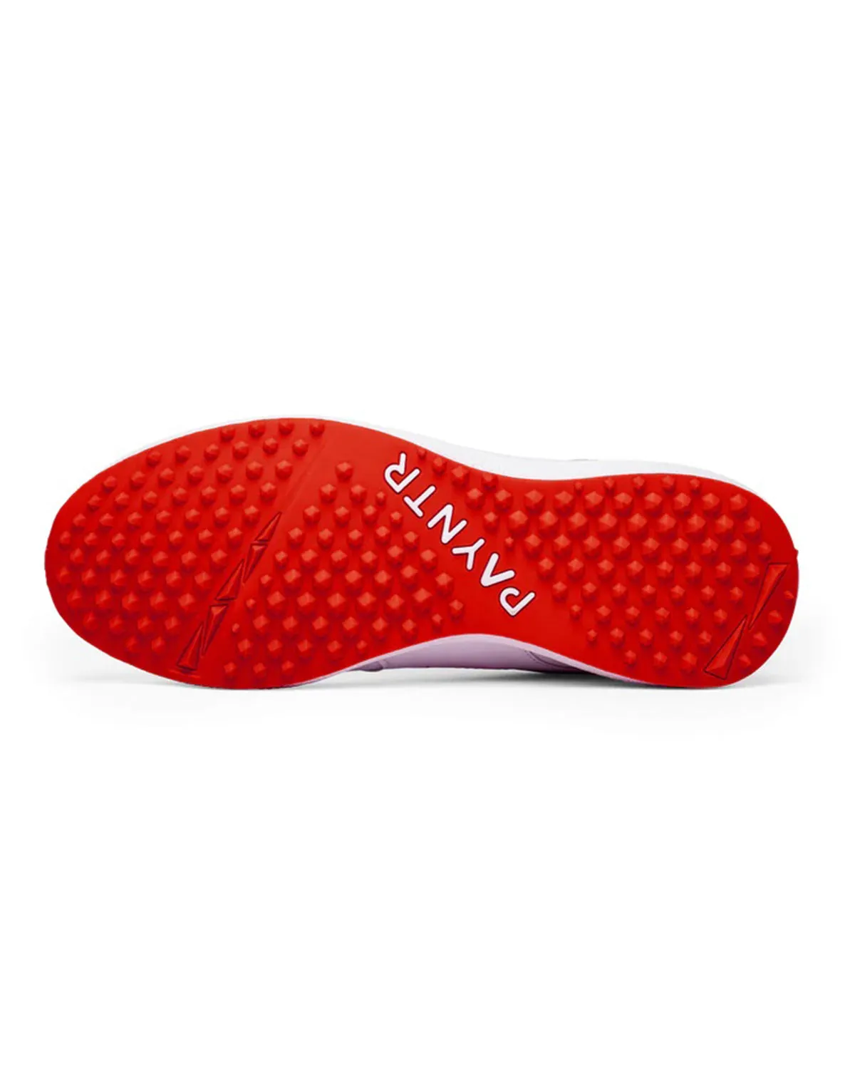 Payntr V Pimple Cricket Shoes - Rubber - White/Red (2024)