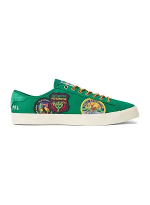 Polo Ralph Lauren Wilderness Logo Twill Low-Top Sneakers - Forest Green