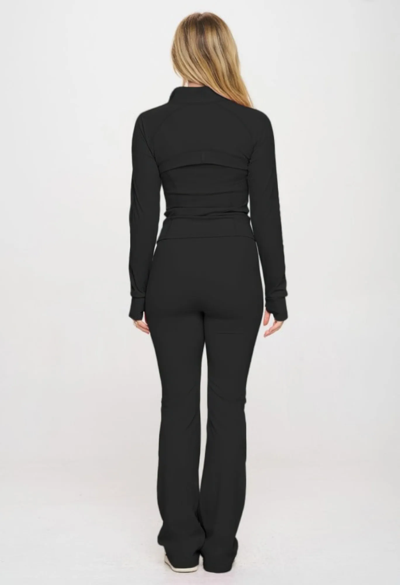 Premium Yoga Jacket W/jumpsuit Set