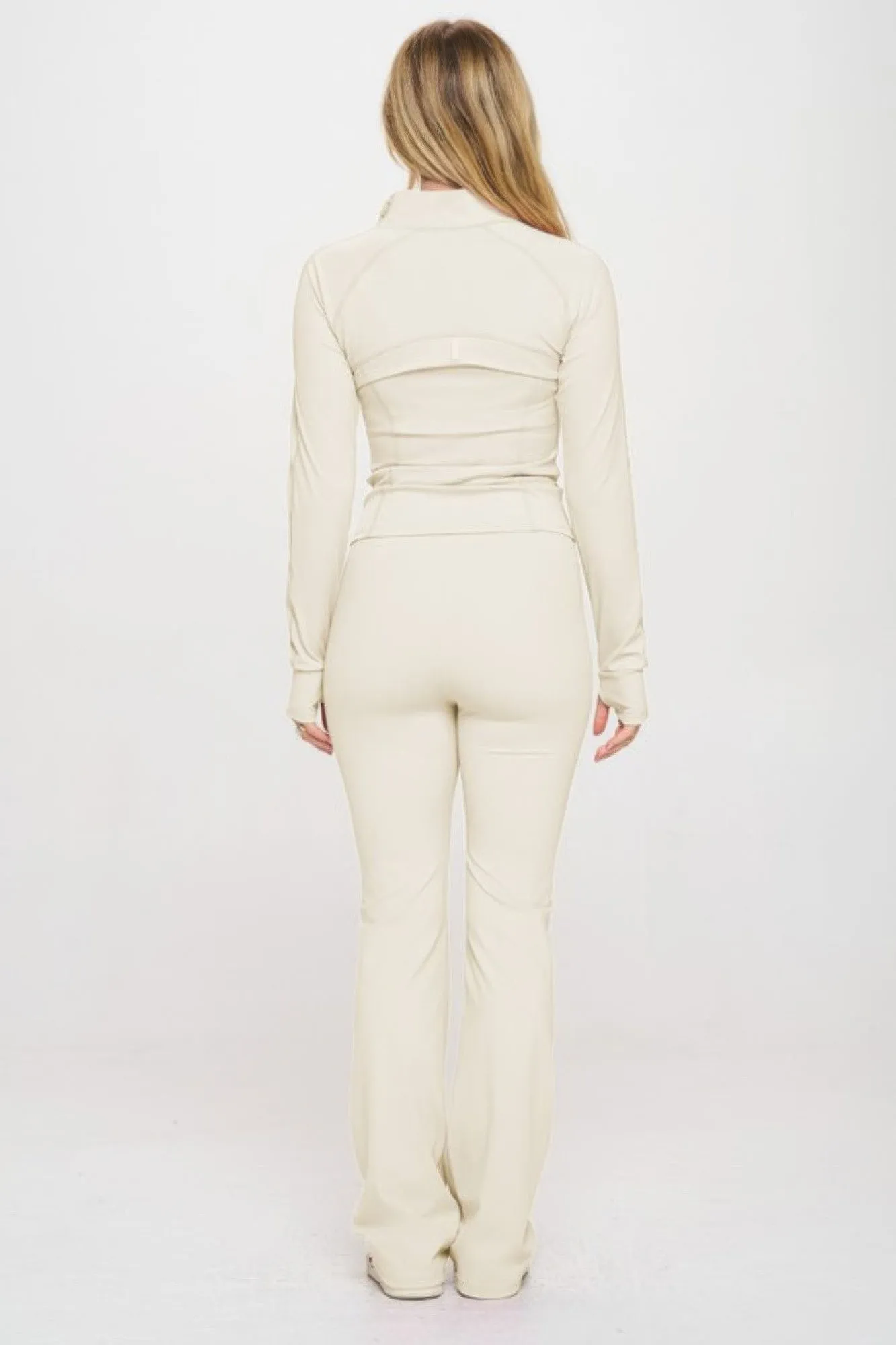 Premium Yoga Jacket W/jumpsuit Set