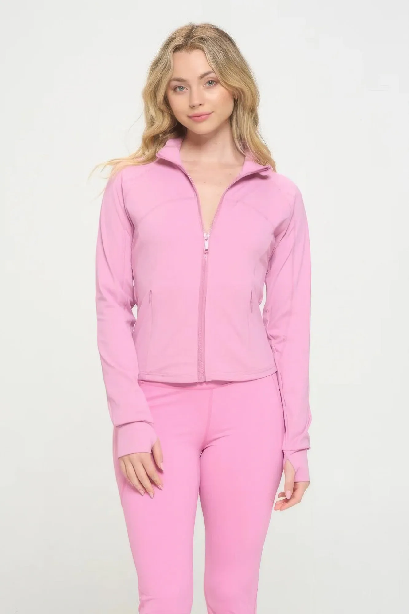 Premium Yoga Jacket W/jumpsuit Set