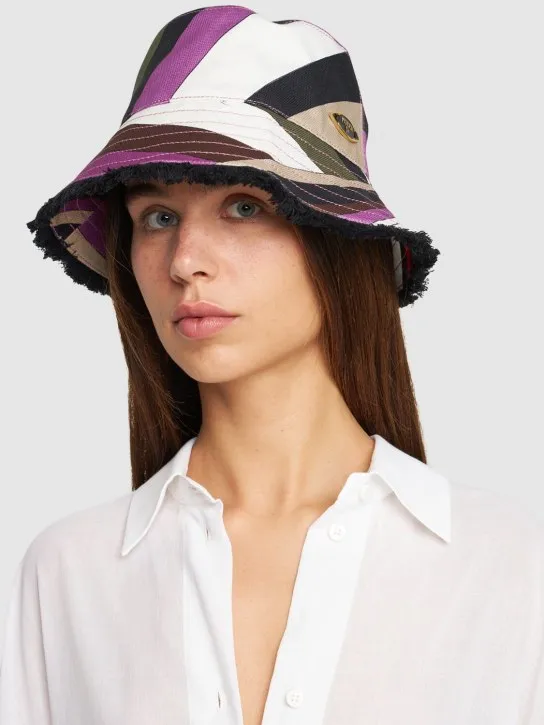 Pucci   Cotton canvas bucket hat 