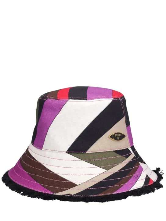 Pucci   Cotton canvas bucket hat 