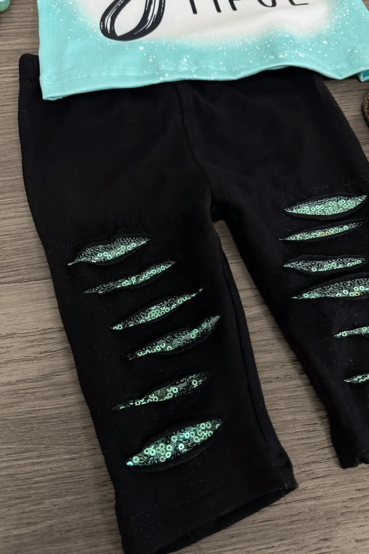 "Be-You-Tiful" Mint Capri Legging Set