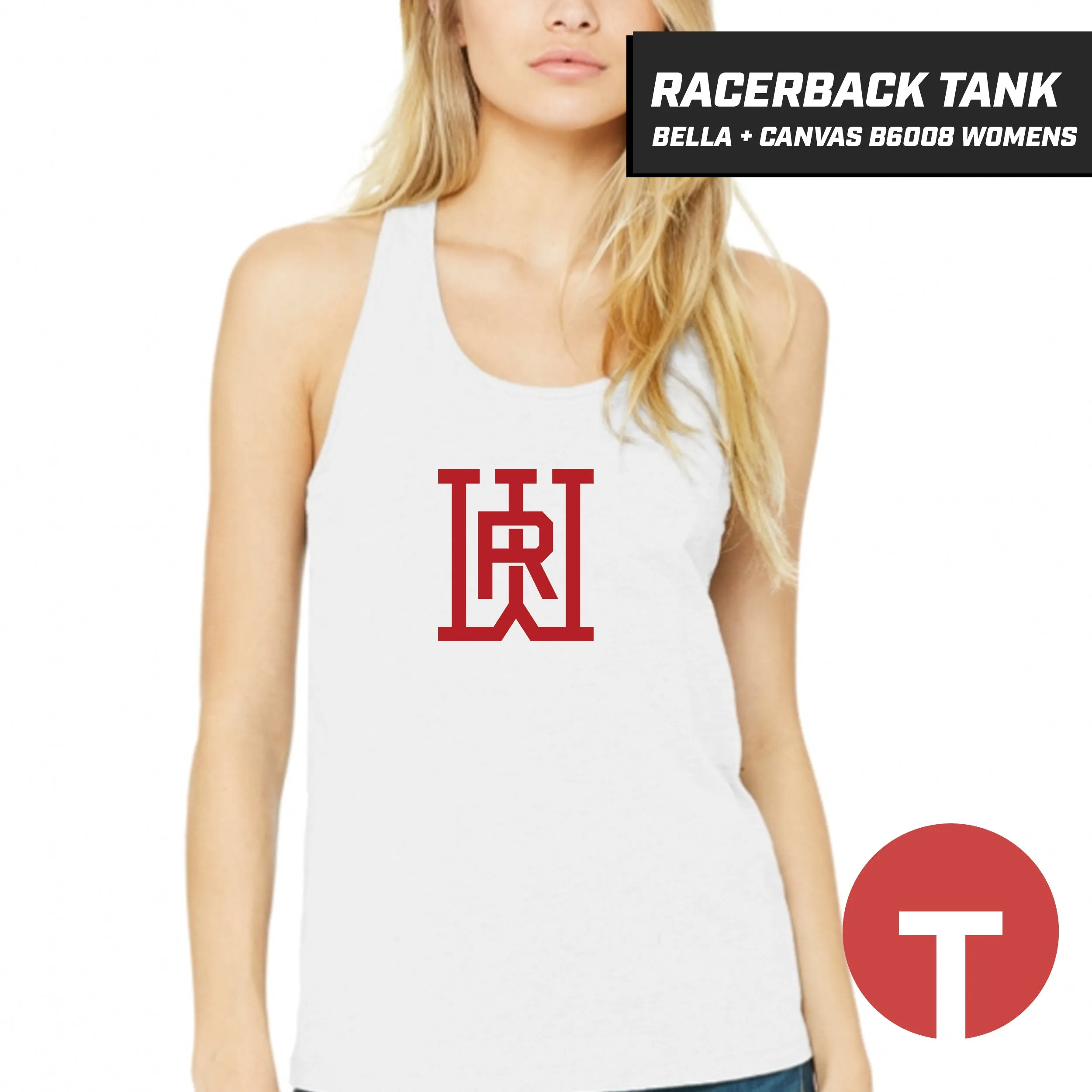 Rapids Baseball - Bella   Canvas B6008 Women's Jersey Racerback Tank - LOGO 2