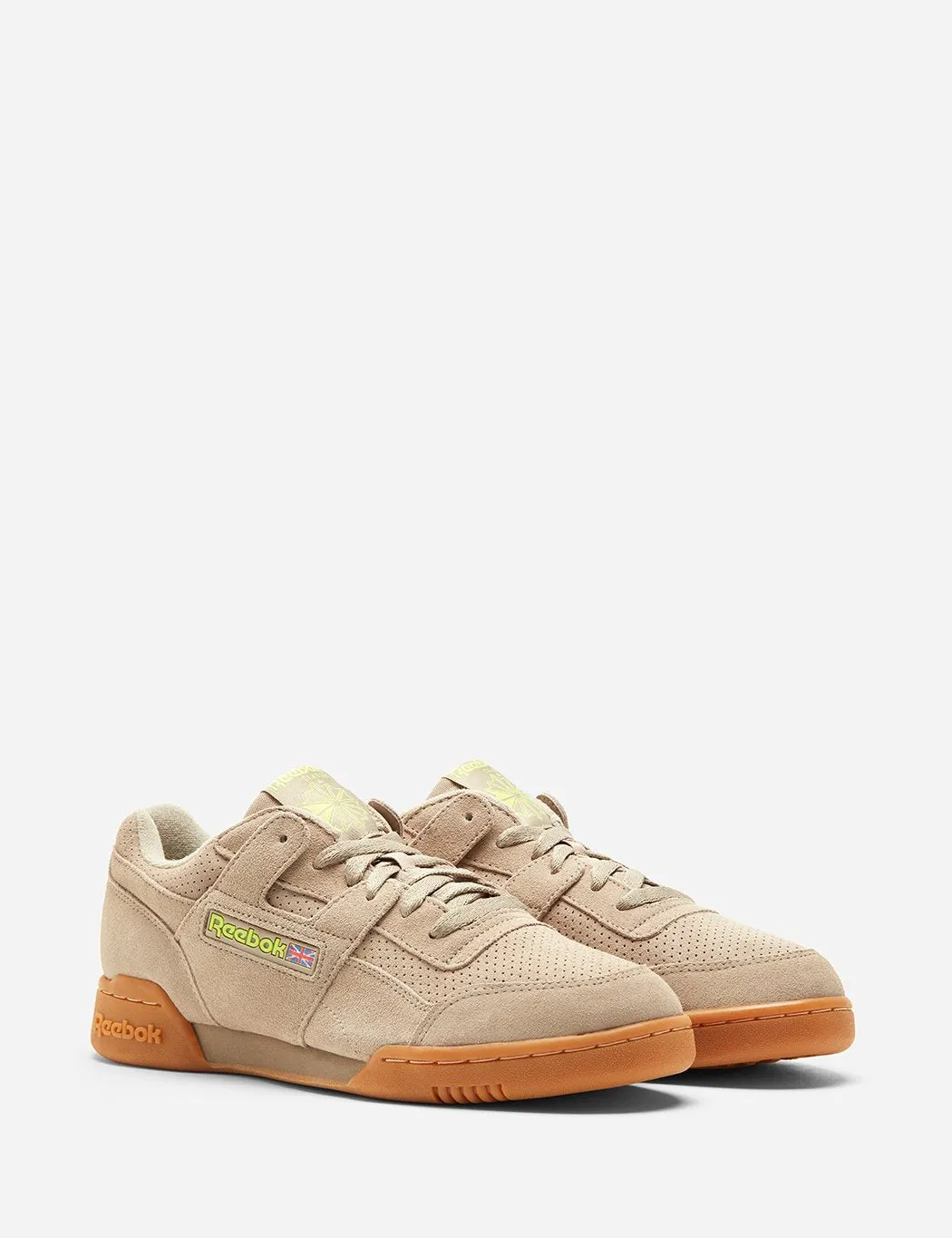 Reebok Workout Plus MU (DV4286) - Sand Beige/Neon Lime/Gum