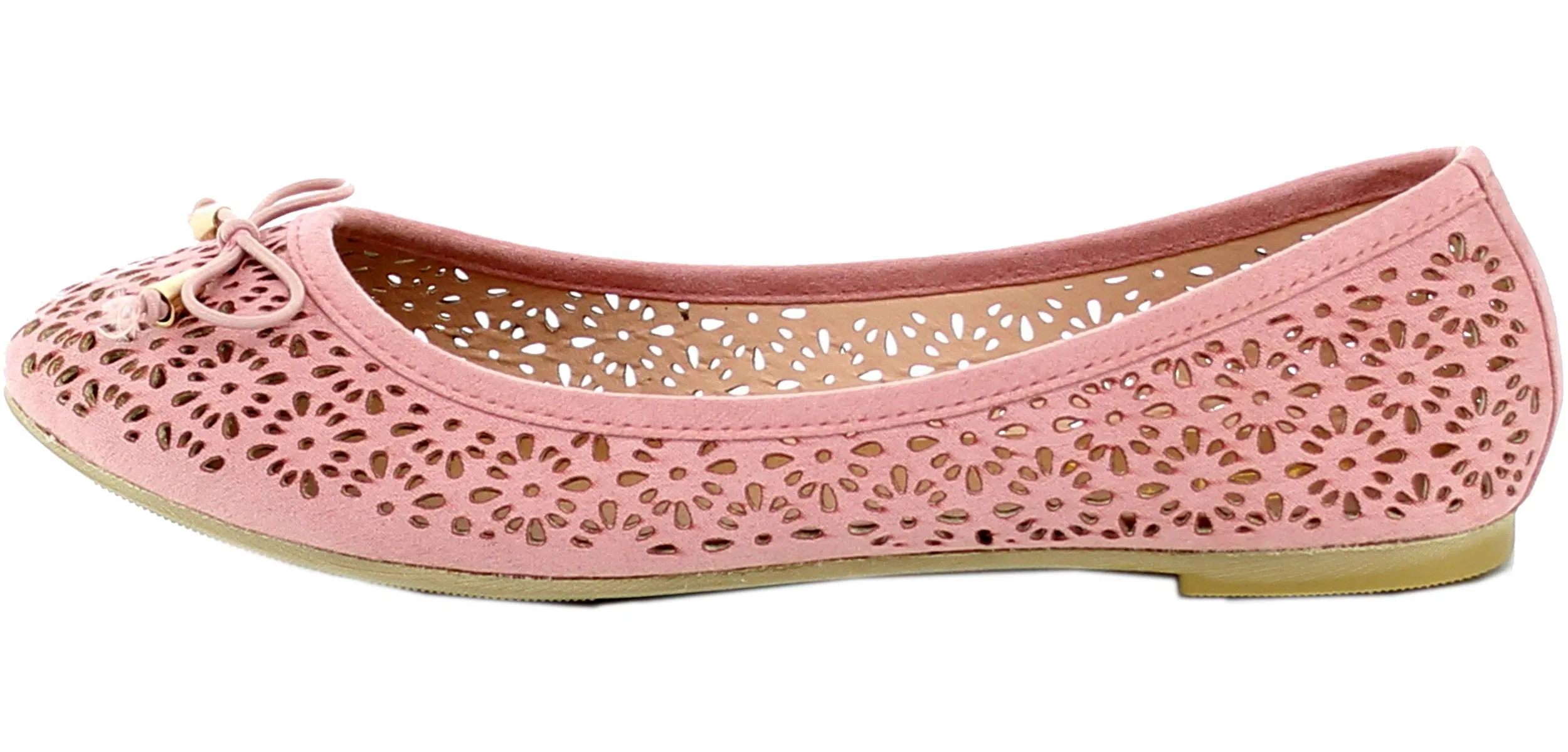 Refresh Footwear Women's Laser Cut Ballet Flat