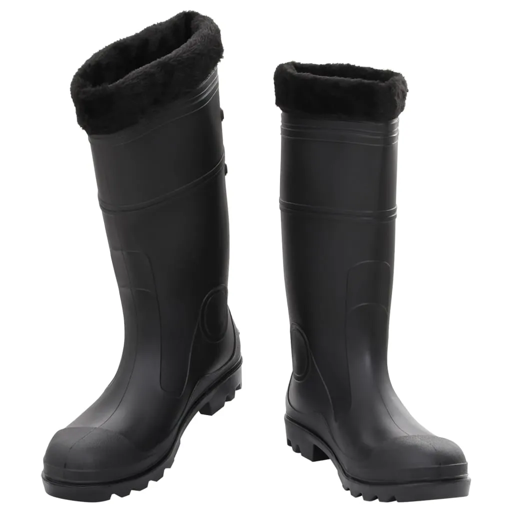 Rian Boots with Removable Socks Black Size 45 PVC