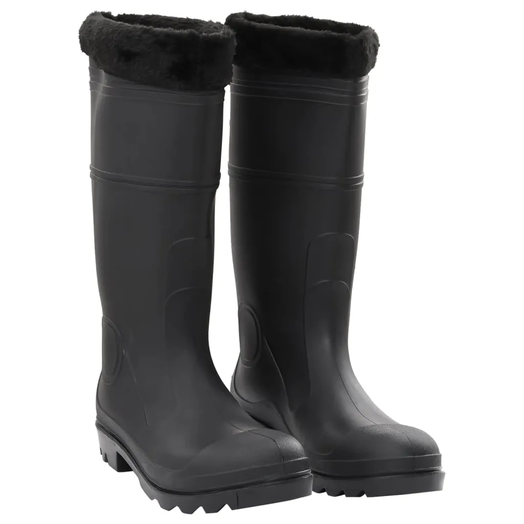 Rian Boots with Removable Socks Black Size 45 PVC