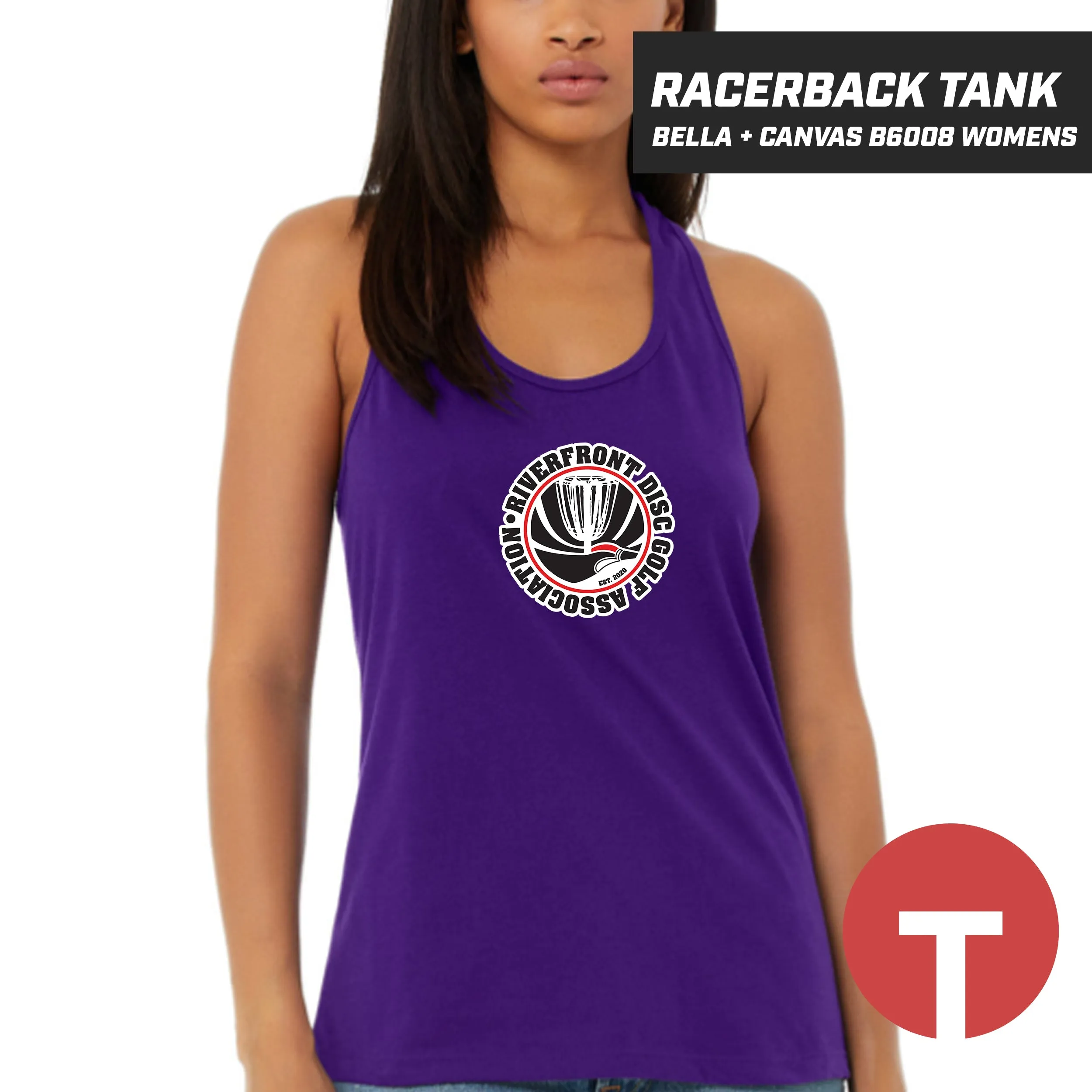 Riverfront Disc Golf - Bella   Canvas B6008 Women's Jersey Racerback Tank