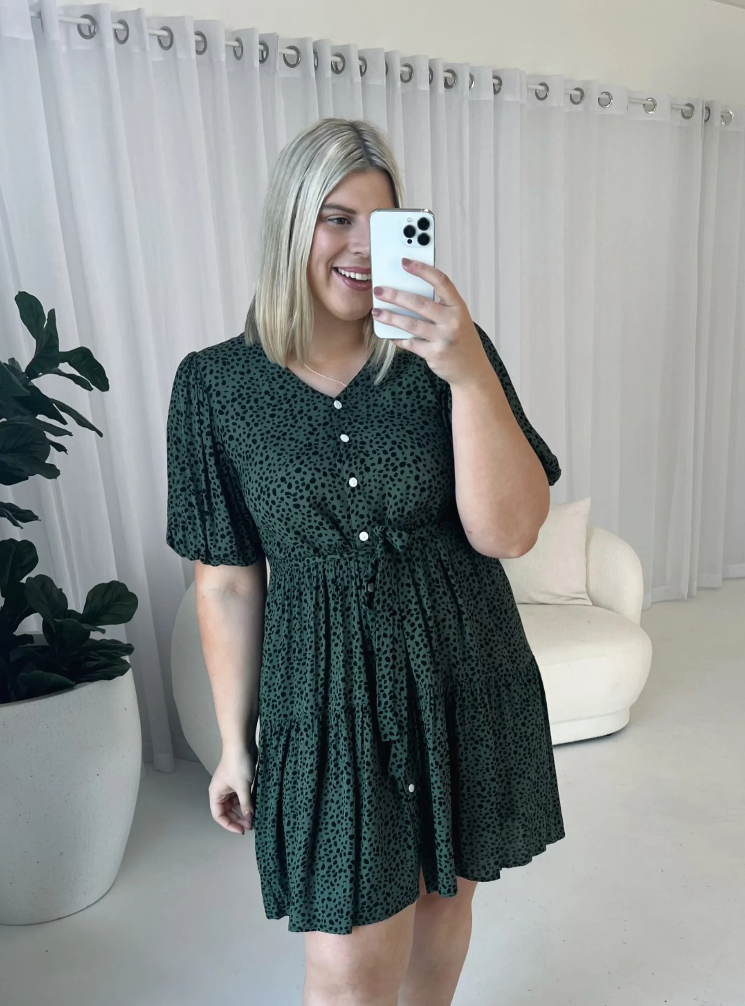 SABRINA DRESS - Olive