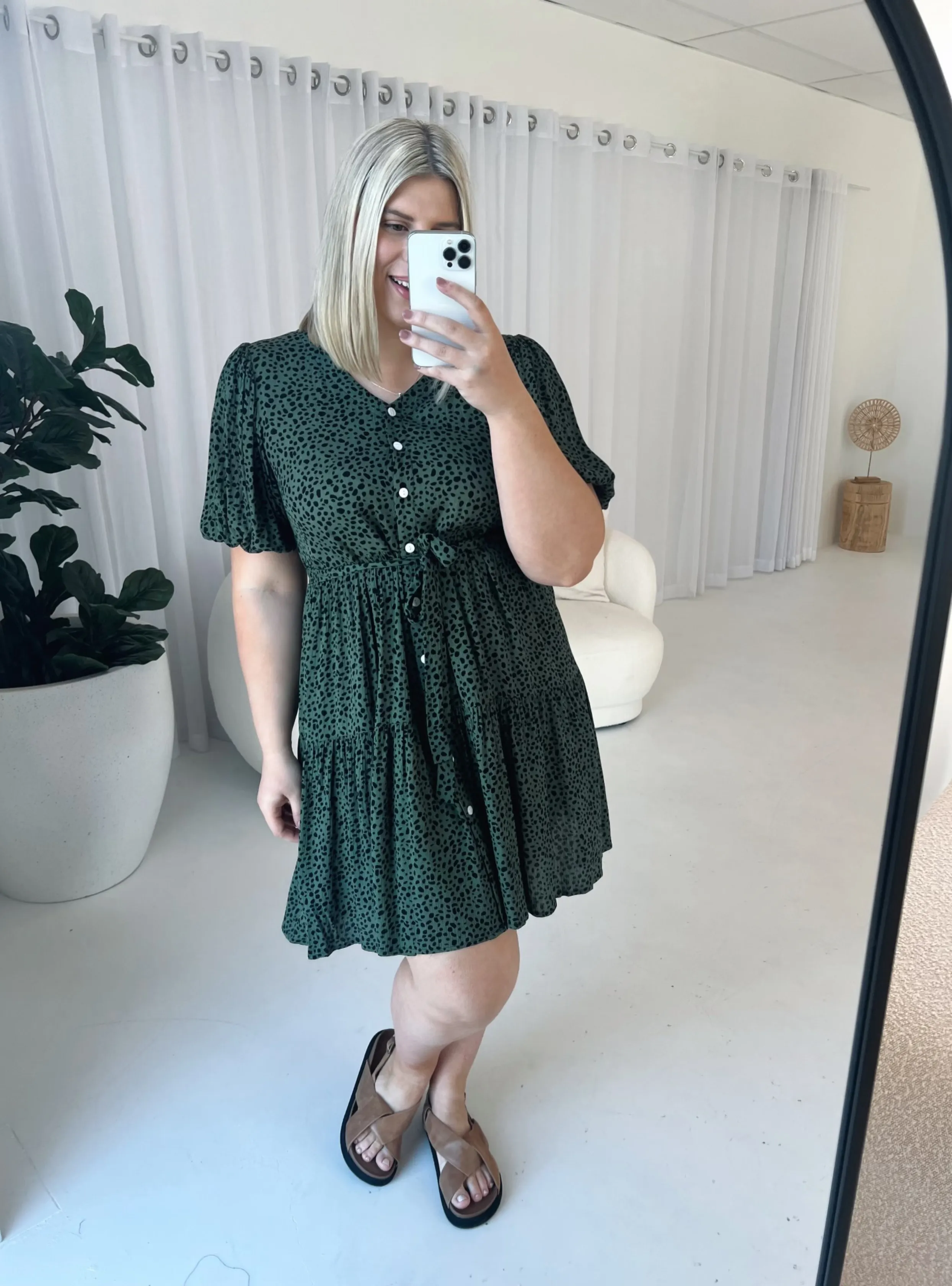 SABRINA DRESS - Olive