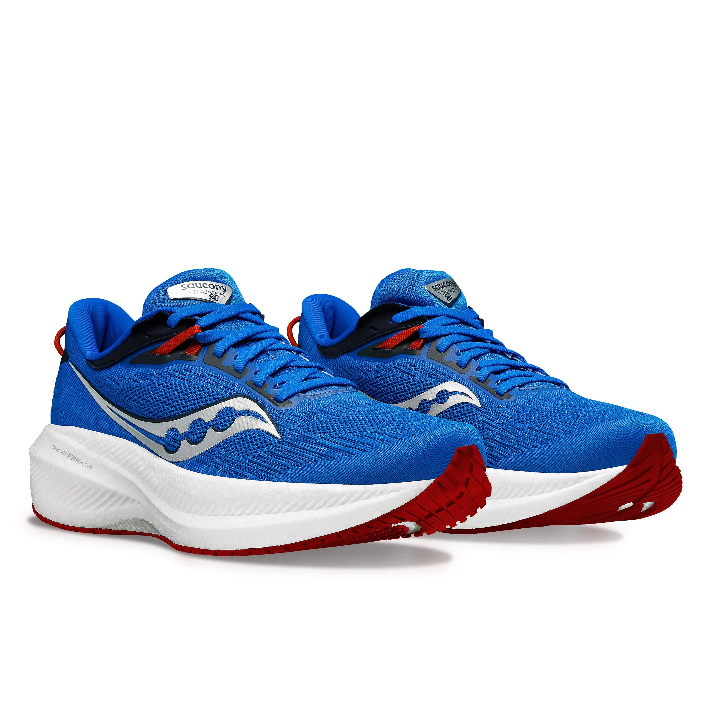 Saucony Men's Triumph 21 Running Shoes Blue Cobalt/Silver