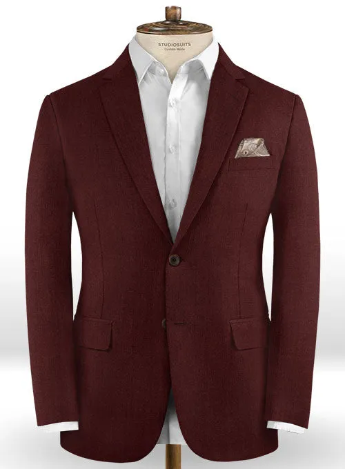 Scabal Wine Wool Jacket