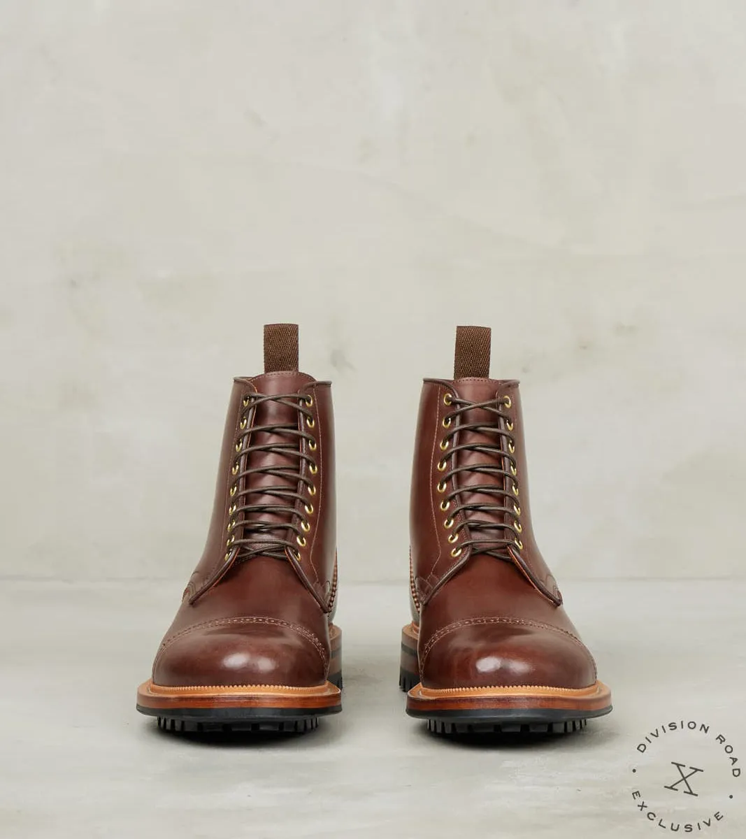 Shelby Sharp Brogue Boot - 2055 - Commando - Maryam Toscanello Vachetta Horsebutt