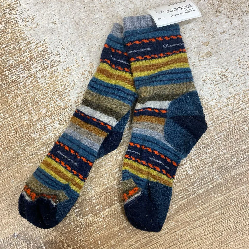 Smartwool - Kids Socks: Blue/Grey/Brown/Orange-children-LG