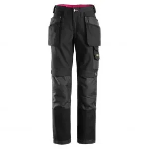 Snickers&#x20;3714&#x20;Women&#x27;s&#x20;Work&#x20;Trousers&#x20;Holsterpockets&#x20;Canvas&#x2B;&#x20;-&#x20;Black