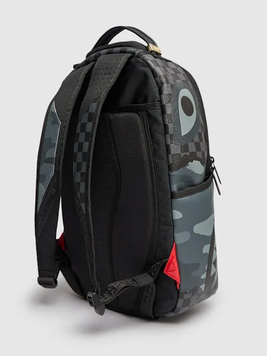 SPRAYGROUND   Shark print canvas backpack 