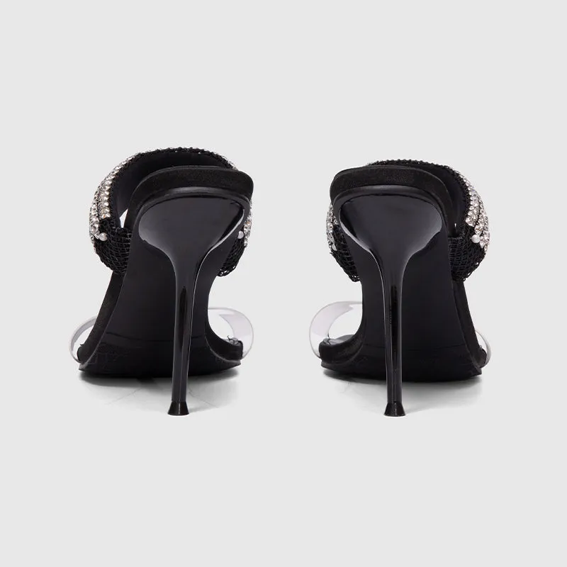 Square Toe Outdoor Sandals Black