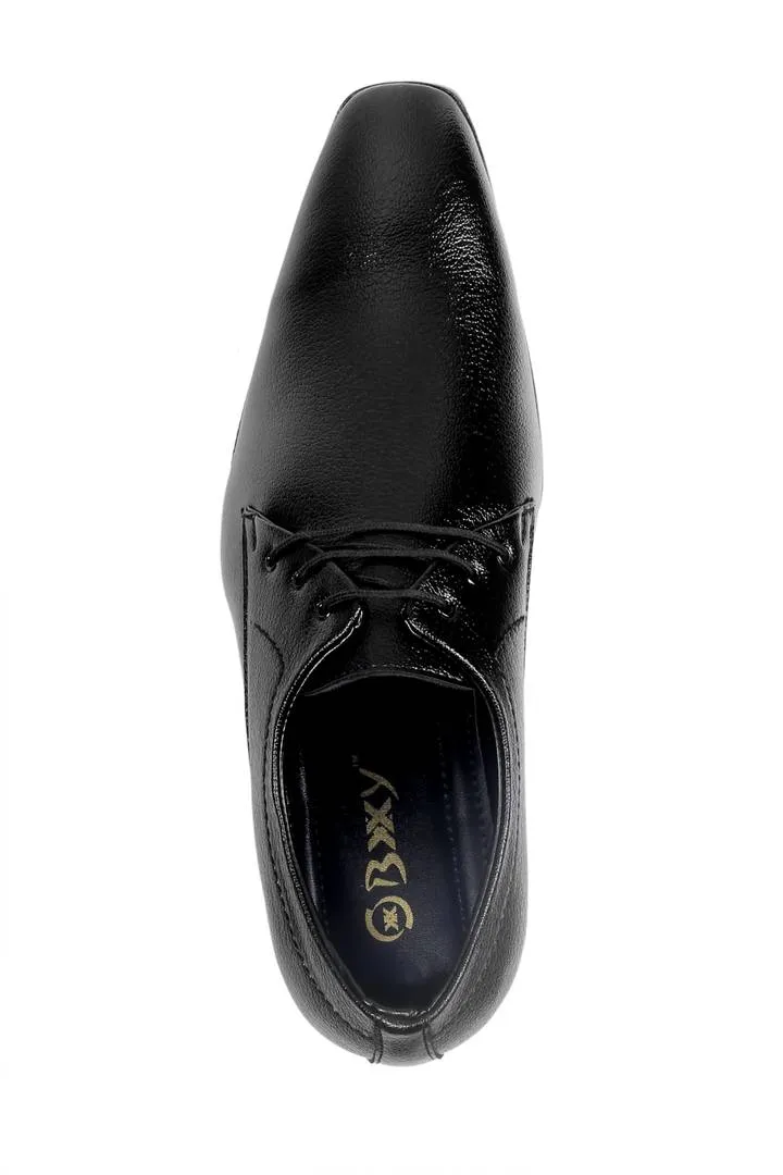 Stylish Black 6 inch Height Increasing Formal Shoes for Men