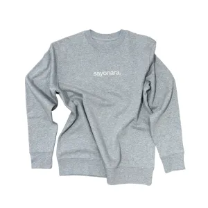 sweater, sayonara, heather grey.