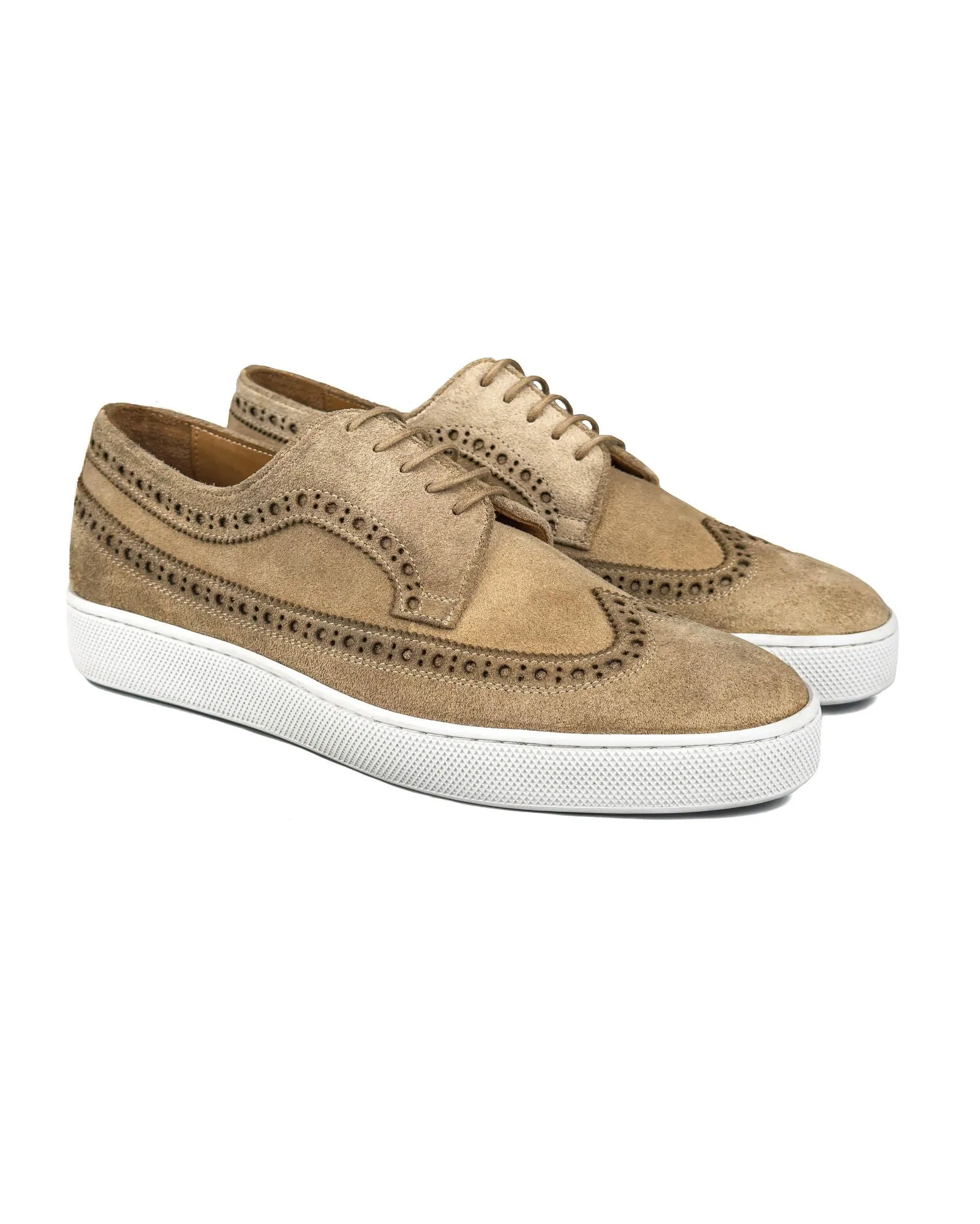 T-Tango-Y Beige Genuine Suede Leather Casual Classic Men's Shoe