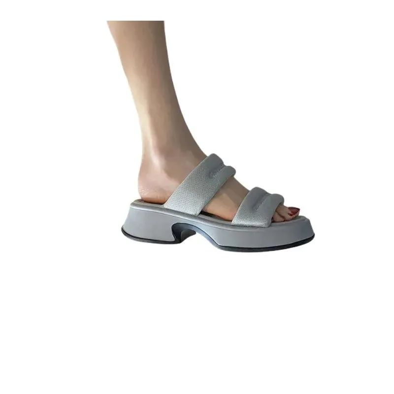 TAVIMART  -  Summer Comfortable Women's Platform Sandals New Designer Non-slip Ladies Outdoor Beach Shoes Casual Woman Slippers