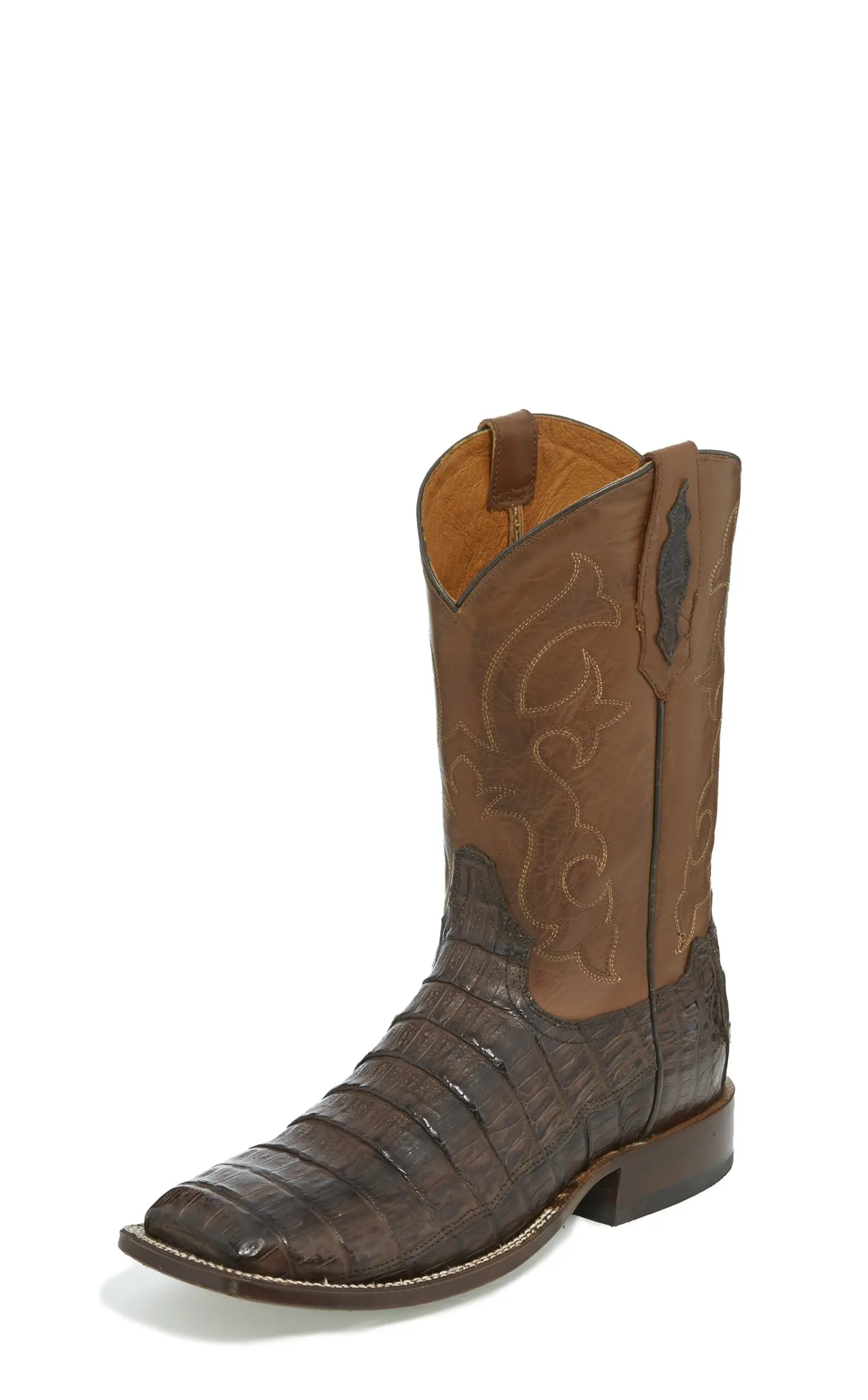 Tony Lama 11in Mens Ranch Tan Canyon Caiman Cowboy Boots