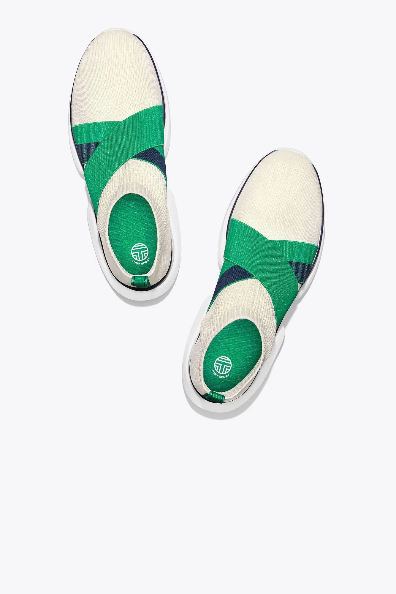 Tory Burch 
Bubble Elastic Knit Lowtop Sneakers