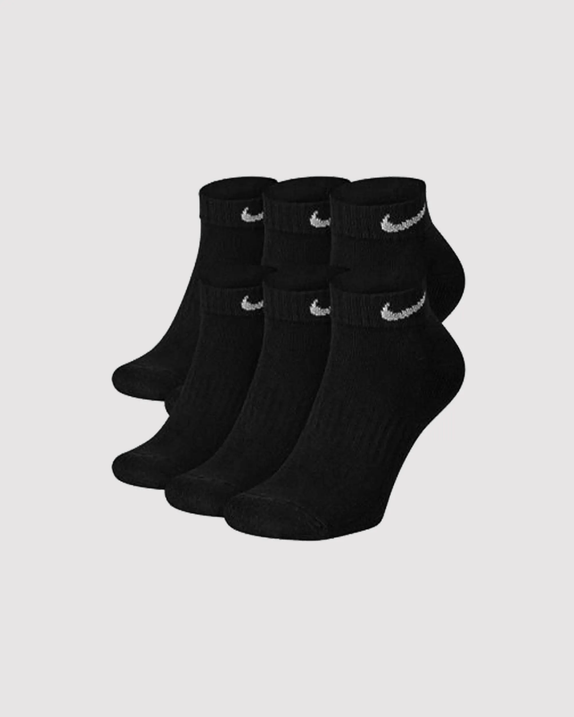 TRAINING LOW SOCKS "BLACK" (6 PACK)