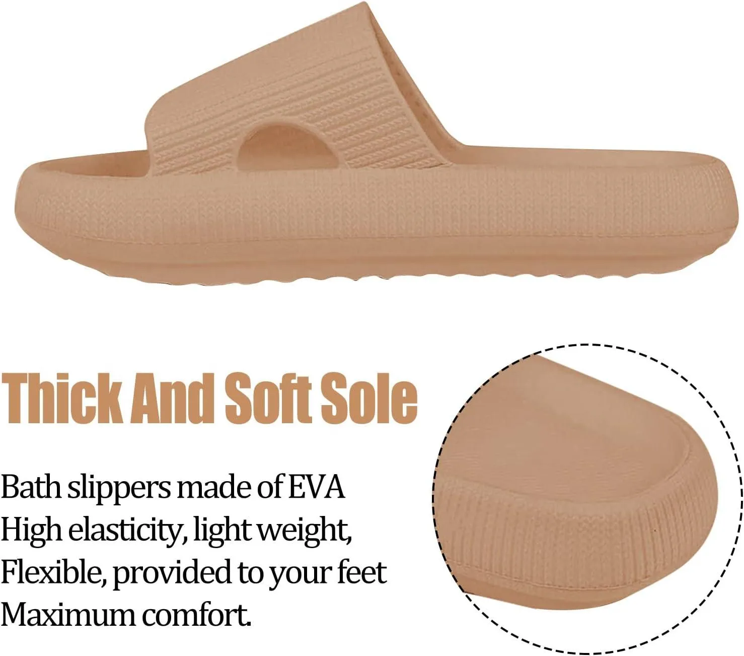 Ultra Soft Soled Sandals - Lightweight and Versatile for Indoor