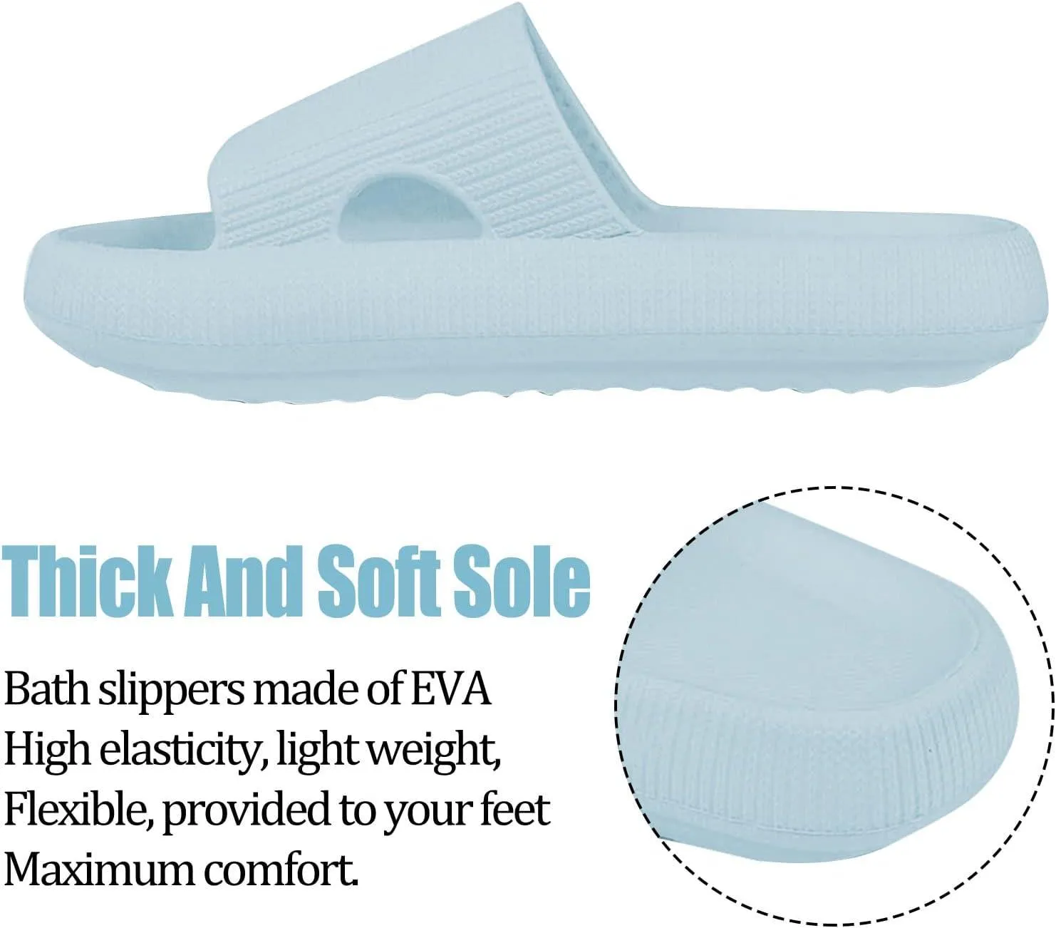 Ultra Soft Soled Sandals - Lightweight and Versatile for Indoor