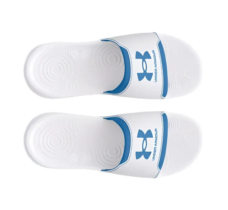 Under Armour Mens Ignite Select Slides White/Blue