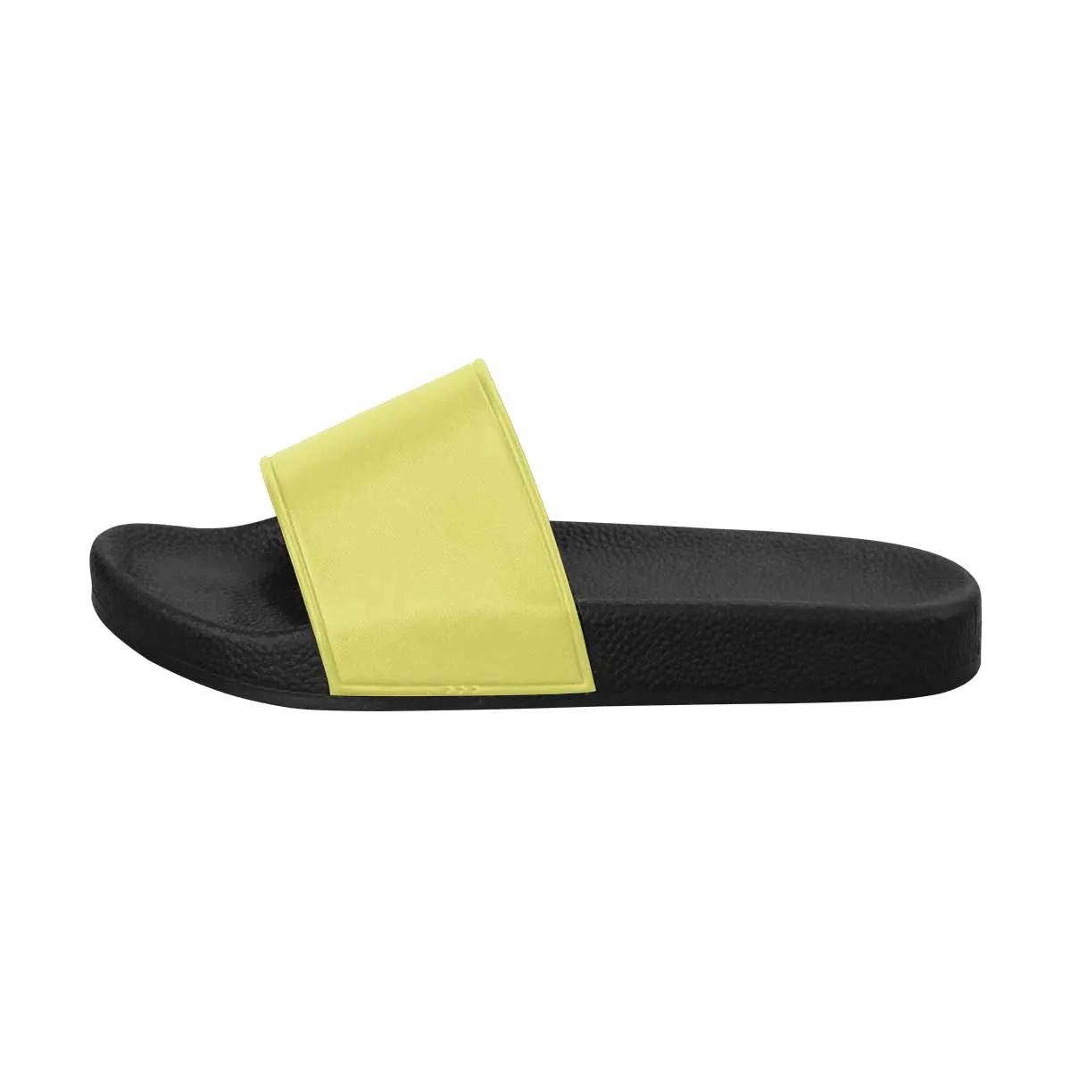 Uniquely You Mens Slide Sandals /   Honeysuckle Yellow Flip-Flops