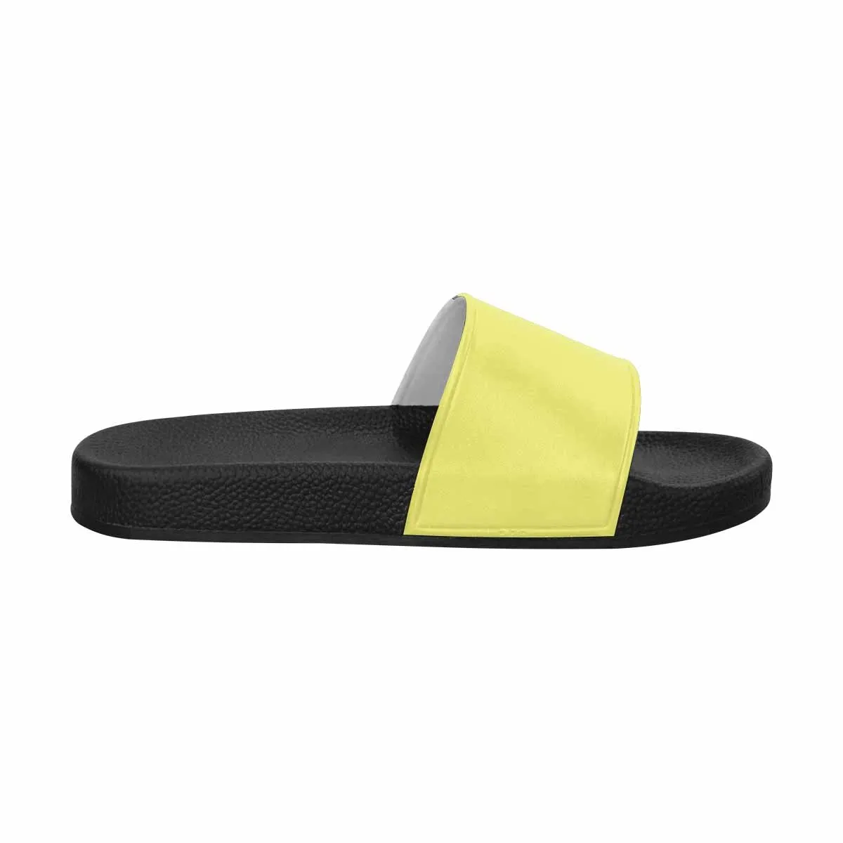 Uniquely You Mens Slide Sandals /   Honeysuckle Yellow Flip-Flops