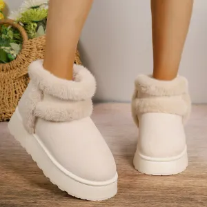 Warm Plush Cozy Soft Chunky Trendy Comfortable Casual Stylish Durable Shoes