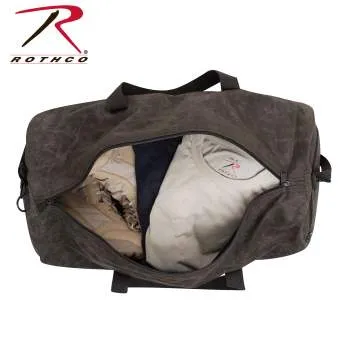 Waxed Canvas Shoulder Duffle Bag - 24 Inch