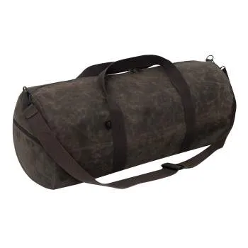 Waxed Canvas Shoulder Duffle Bag - 24 Inch